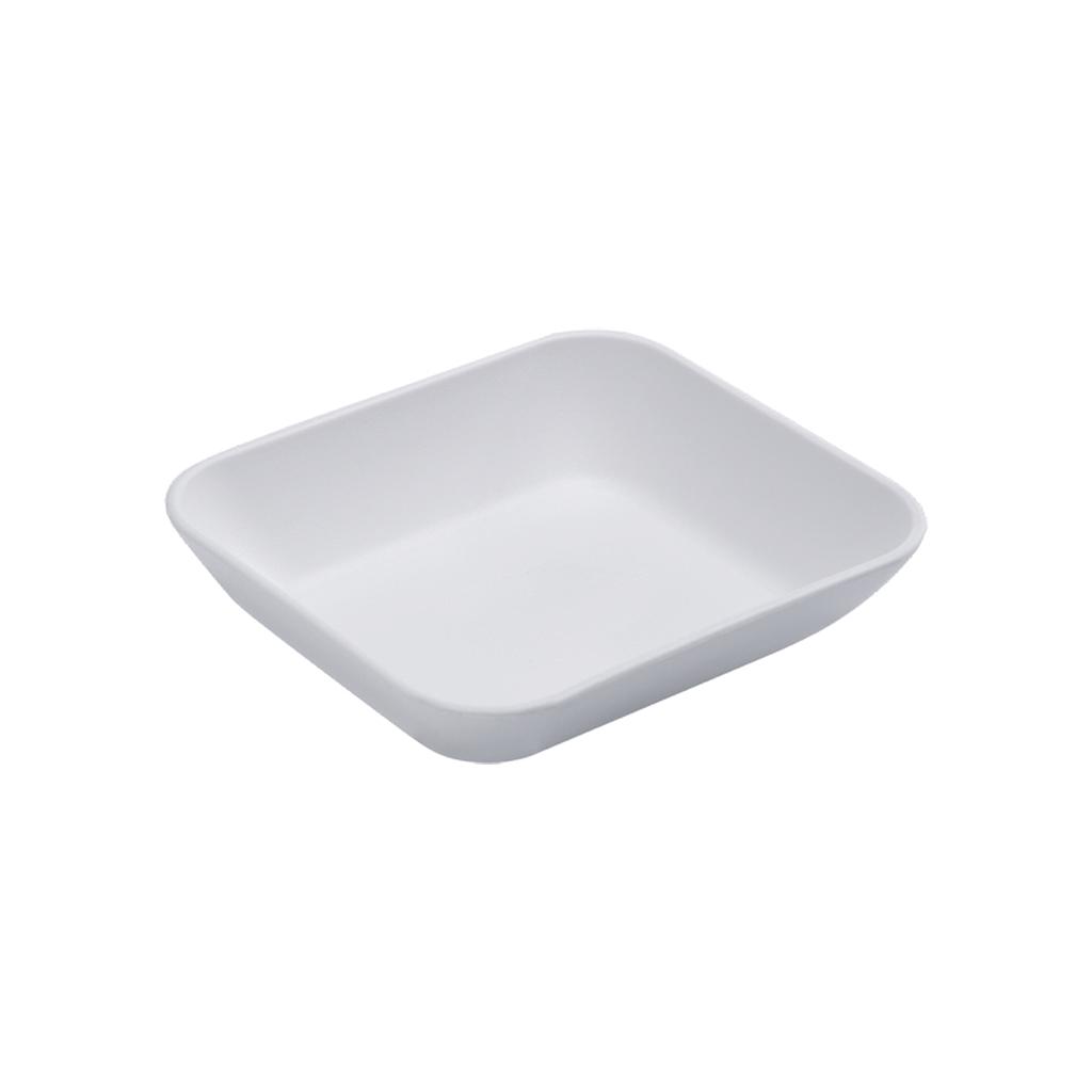 PLATO APERITIVO PEQUENO DE PLASTICO 10,2 X 9,2 X 2,4 CM ESSENTIAL BLANCO 