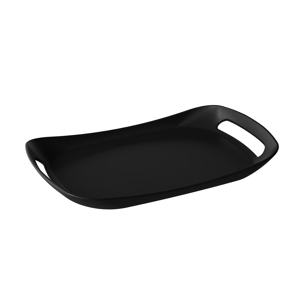 BANDEJA DE PLASTICO 46 X 28 X 5 CM COZY NEGRO 