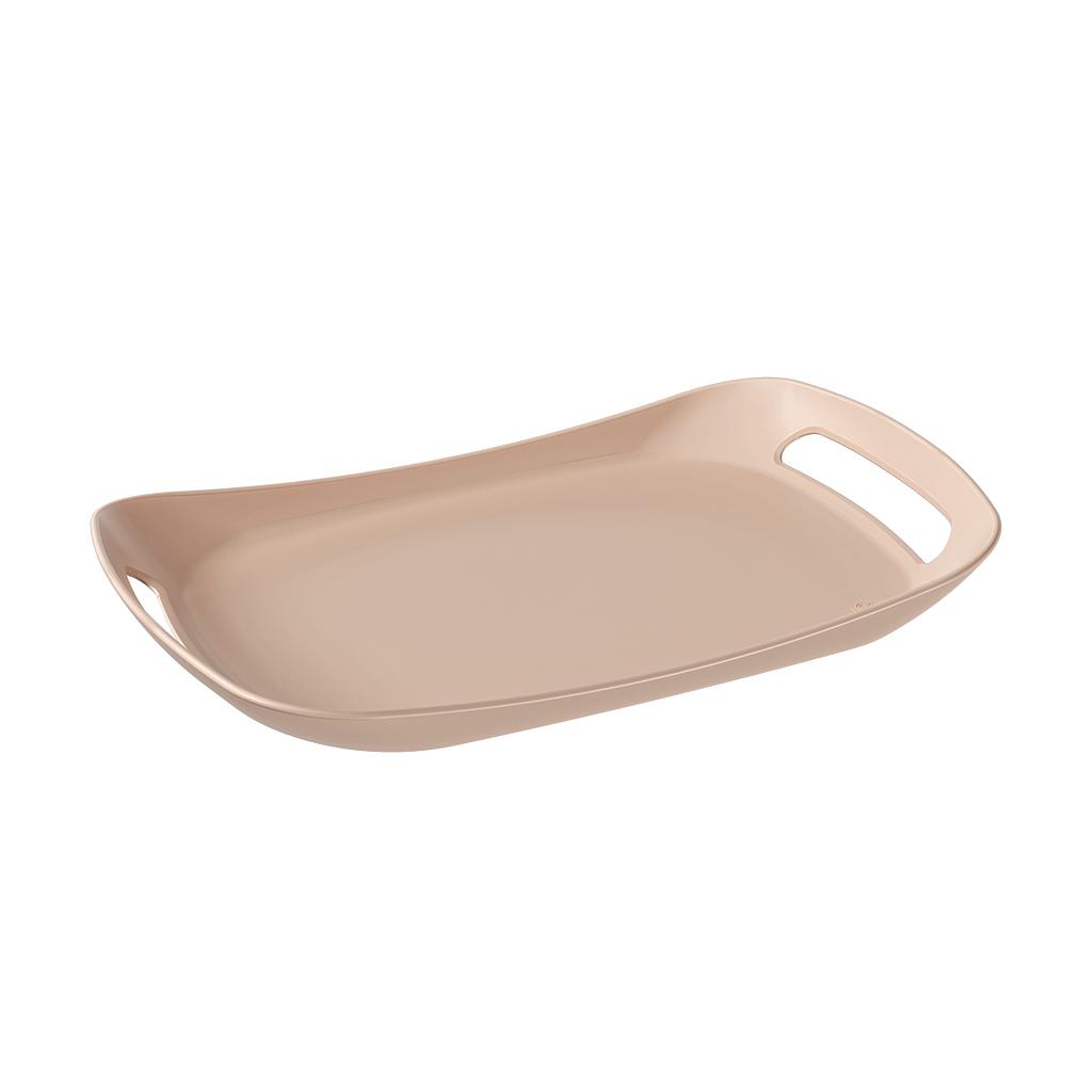 BANDEJA DE PLASTICO 46 X 28 X 5 CM COZY ROSA BLUSH 