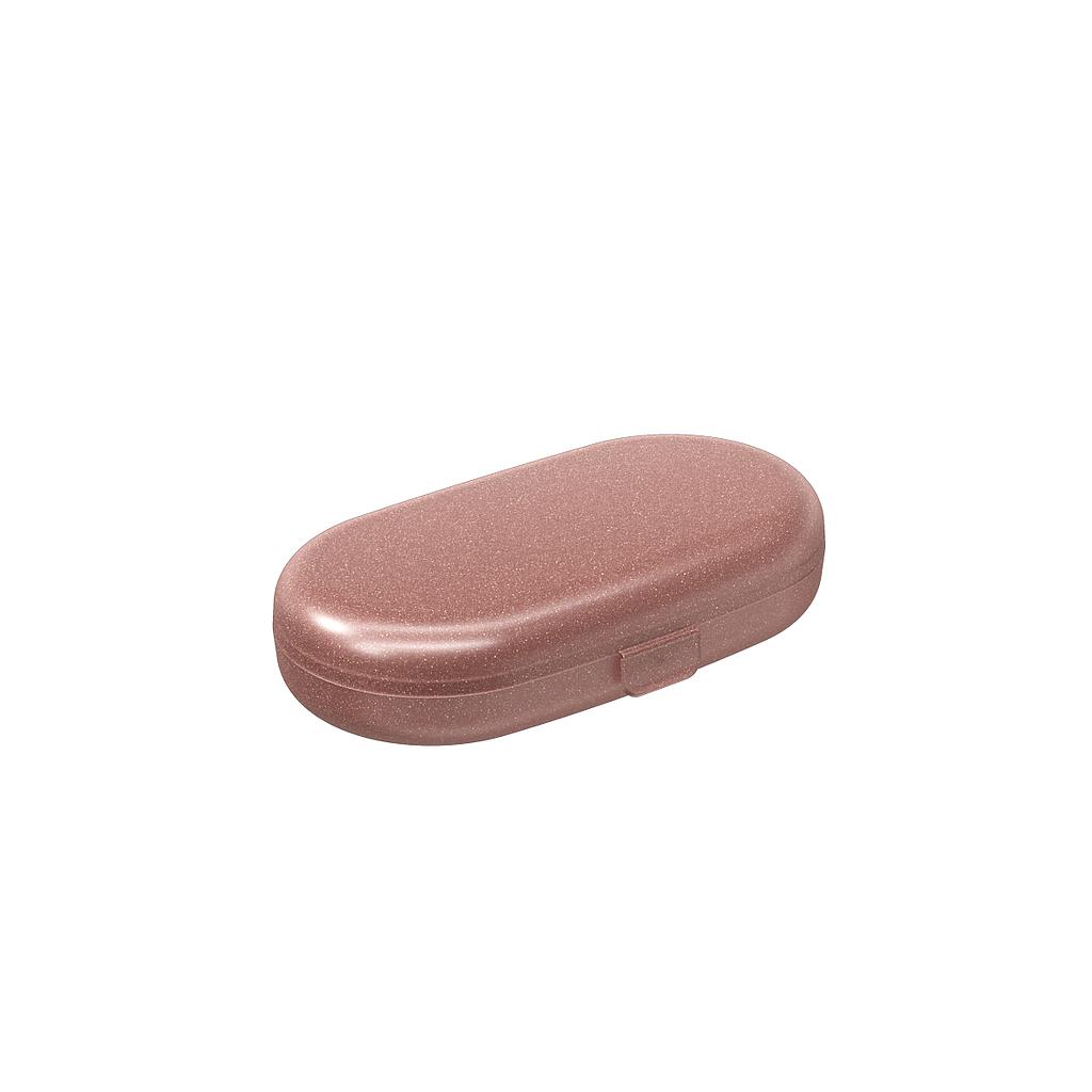 BIG NECESARIA DE PLASTICO 17 X 9,5 X 4 CM ROSA GLITER 