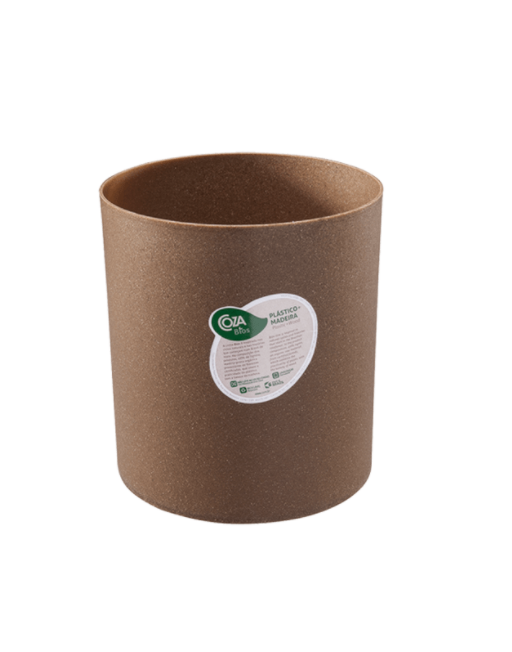 PAPELERA 5,00L DE PLASTICO BIOS MADERA 