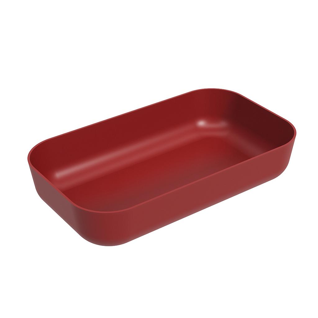 BOL RECTANGULAR 2,80L DE PLASTICO ESSENTIAL ROJO BOLD 