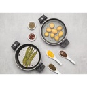 LINEA ESPECIARIAS - EN ALUMINIO - COR E VAPOR C/TAPA Ø16CM 1,45L PLATA 