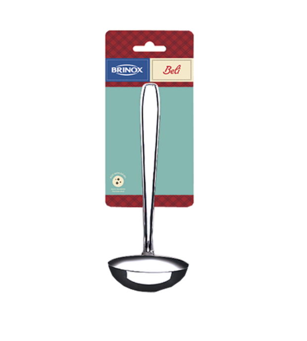 LINEA BELI - EN ACERO INOXIDABLE - CUCHARON DE SOPA 20,5CM 65 ML 