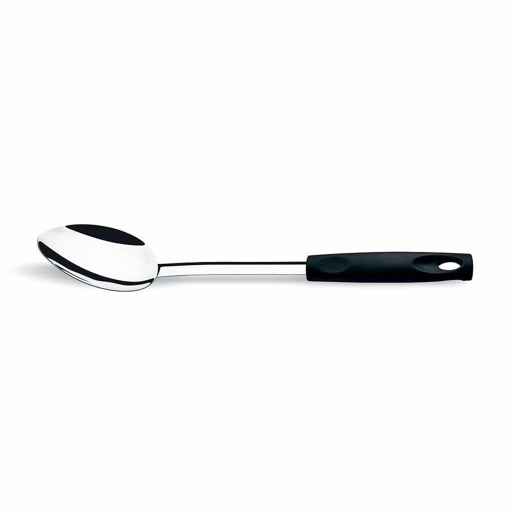 LINEA ASTI - EN ACERO INOXIDABLE MANGO PP - CUCHARA ARROZ 30,50CM -NEGRO