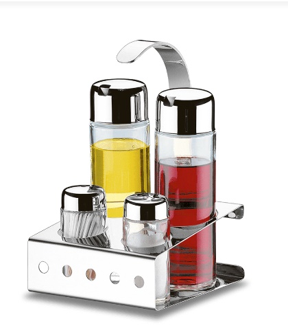 ALCUZA 4 PZS (VINAGRE, ACEITE, SAL, PIMENTA) PARMA