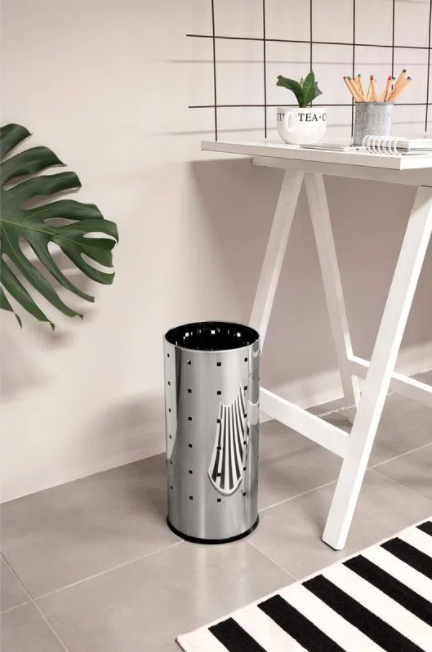 LINEA DECORLINE - EN ACERO INOXIDABLE - CESTO ALPHA Ø20 X 46CM 