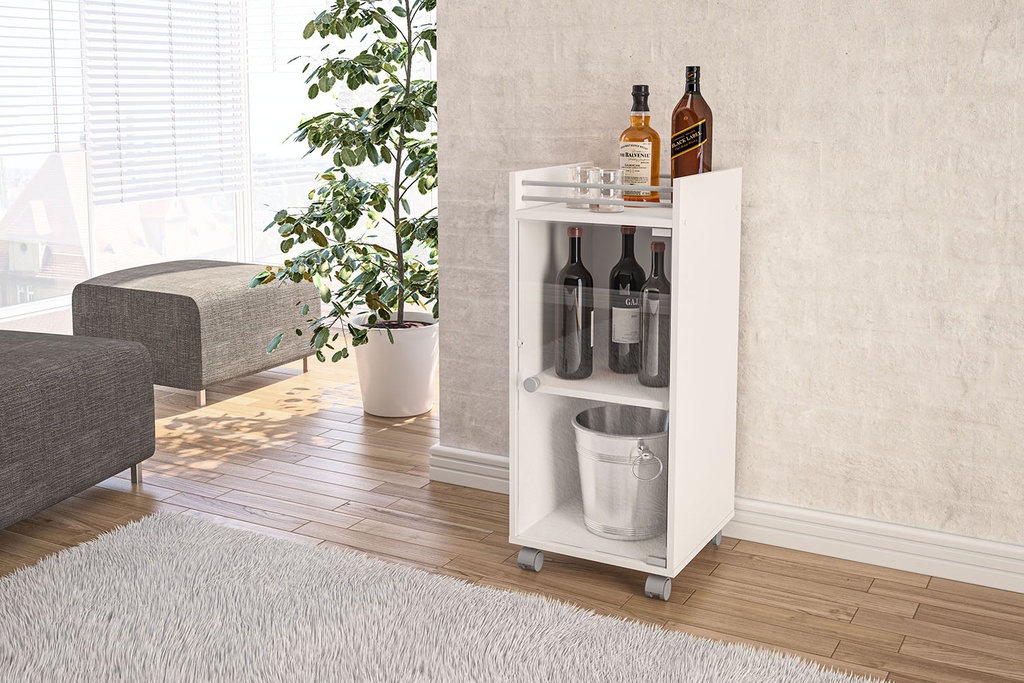 BAR COPENHAGUE CON RUEDAS BLANCO