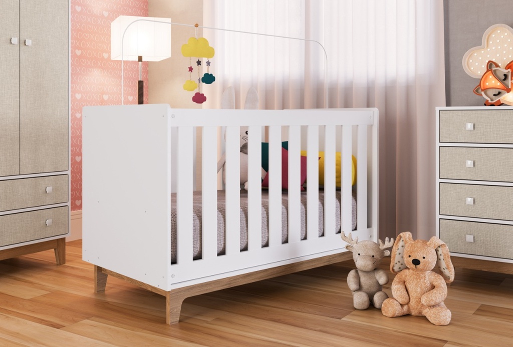 CUNA PATAS RETRÔ REJA EN MADERA