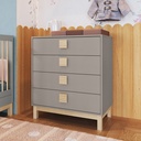 GAVETERO INFANTIL 4 GAVETAS LINEA ELEVA GIANDUIA TRAMA