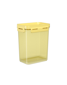 Contenedor Hermetico de Plastico 900ML Flap Amarillo + Amarillo