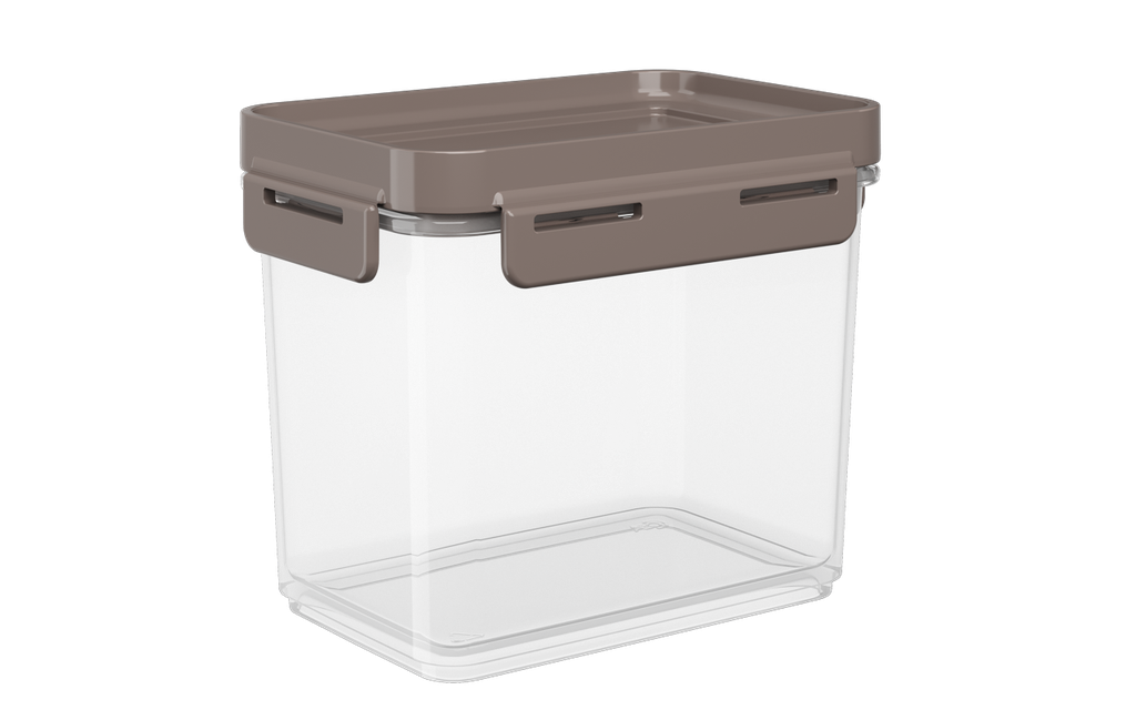 Contenedor Hermetico de Plastico 600ML Flap Warm Gray