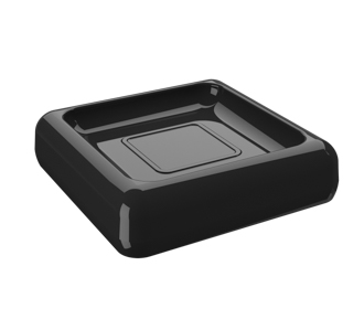 Jabonera de Plastico Cube Negro