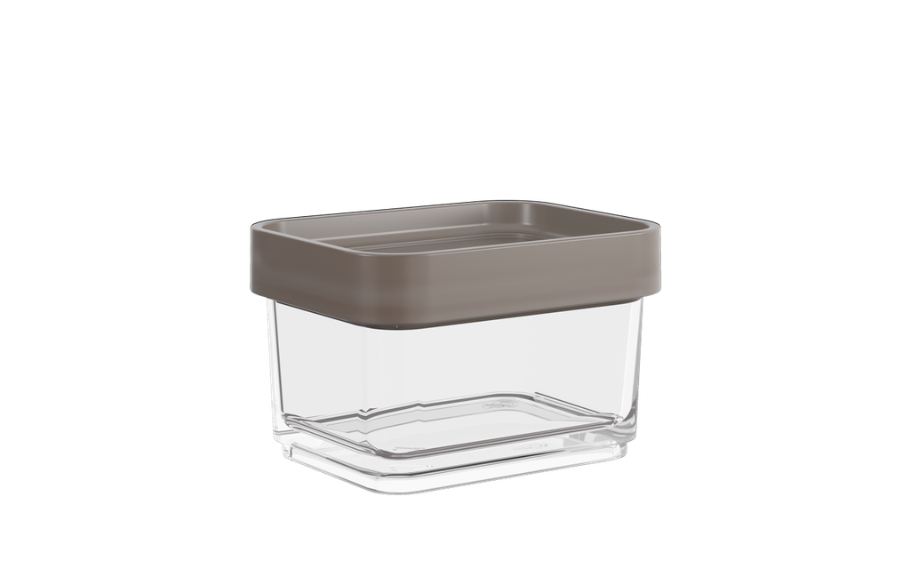 Pote de Plastico Micro 100ML Clear Warm Gray