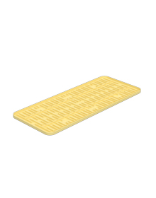 Bandeja de Plastico P/Fregadero Single Amarillo