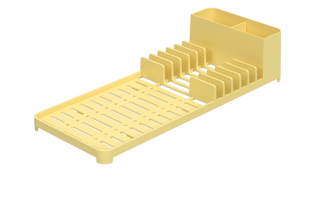 Escurridor de Platos de Plastico Single Amarillo