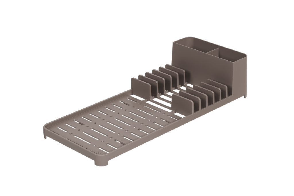 Escurridor de Platos de Plastico Single Warm Gray