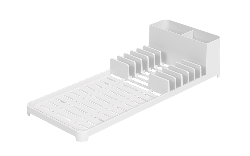 Escurridor de Platos de Plastico Single Blanco