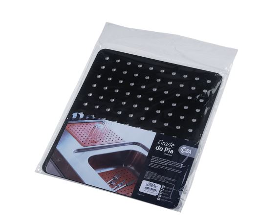 Tapete P/Fregadero de Plastico 32,8 x 27,8 x 0,3CM Basic Negro