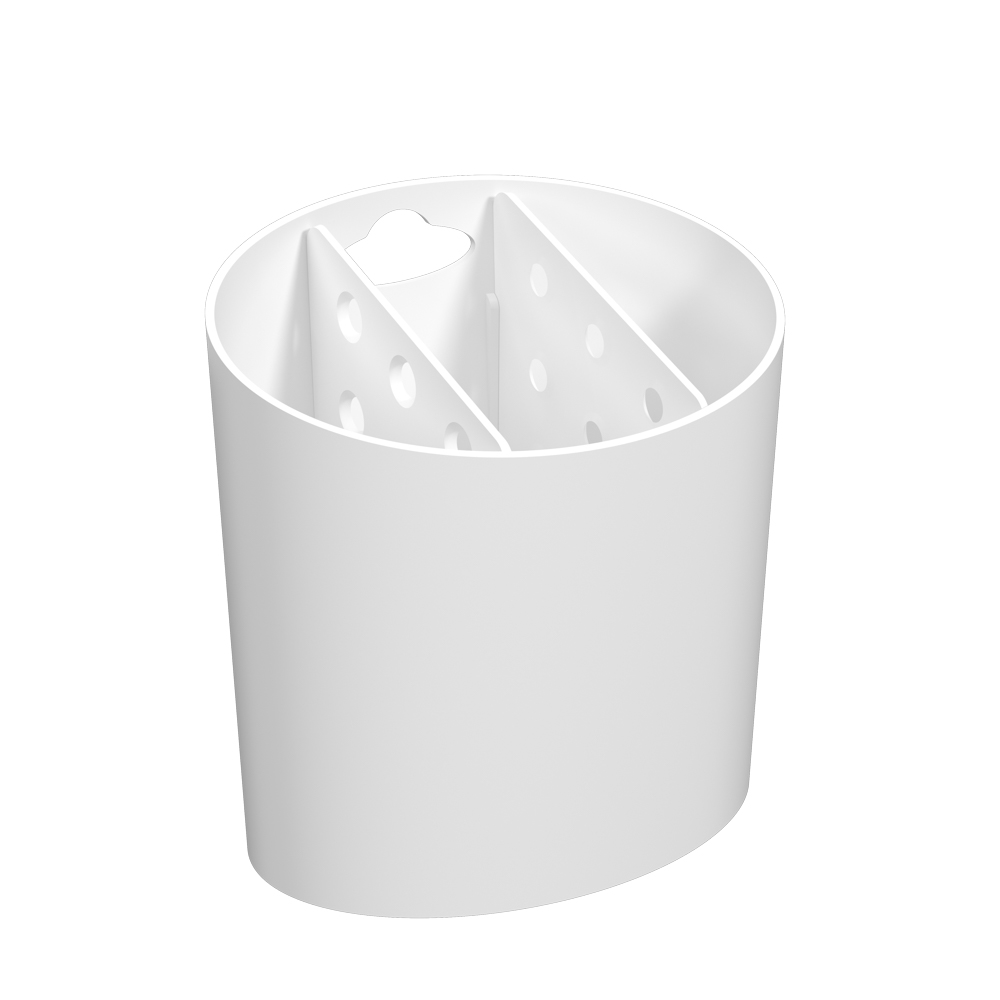 Escurridor de Cubiertos de Plastico Basic Blanco