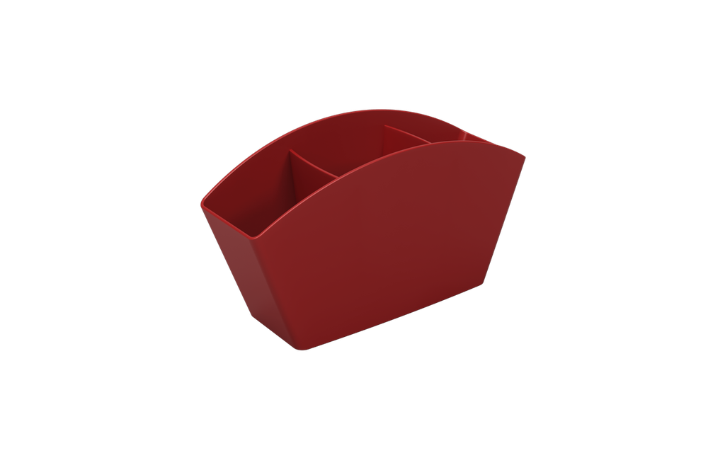 Escurridor de Cubiertos de Plastico Basic Rojo Bold