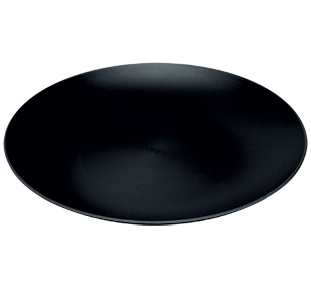 PLATO MESA DE PLASTICO Ø25,00CM COZY NEGRO 