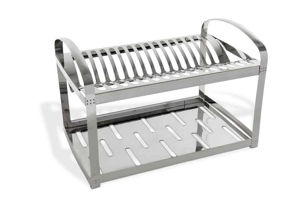 LINEA SUPREMA - EN ACERO INOXIDABLE - ESCURRE PLATOS 20 PLATOS 49x27x28,5CM 