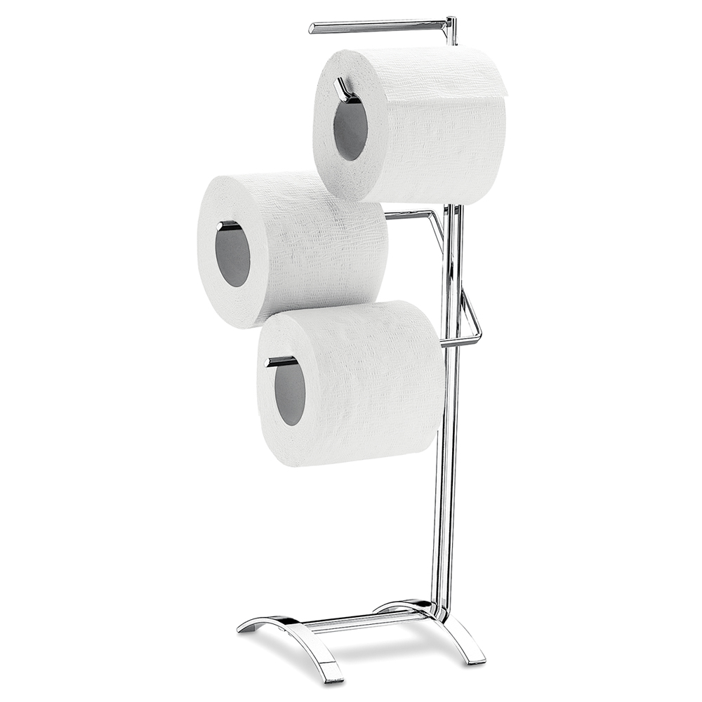 LINEA OGGI - HILO CROMADO - PORTA ROLLO DE PAPEL HIGIÉNICO 18 X 47CM