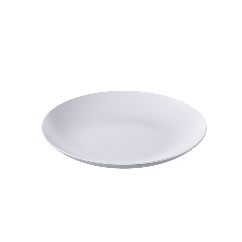 PLATO MESA DE PLASTICO Ø25,00CM COZY BLANCO 