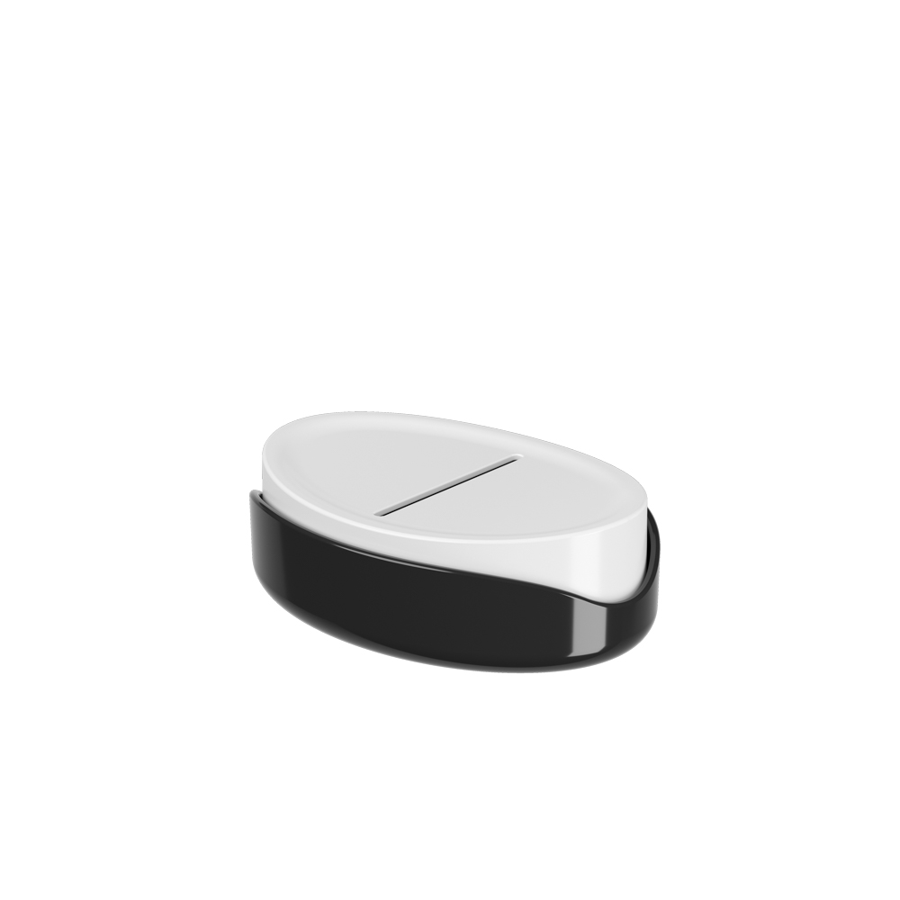 JABONERA DE PLASTICO BULKY NEGRO 