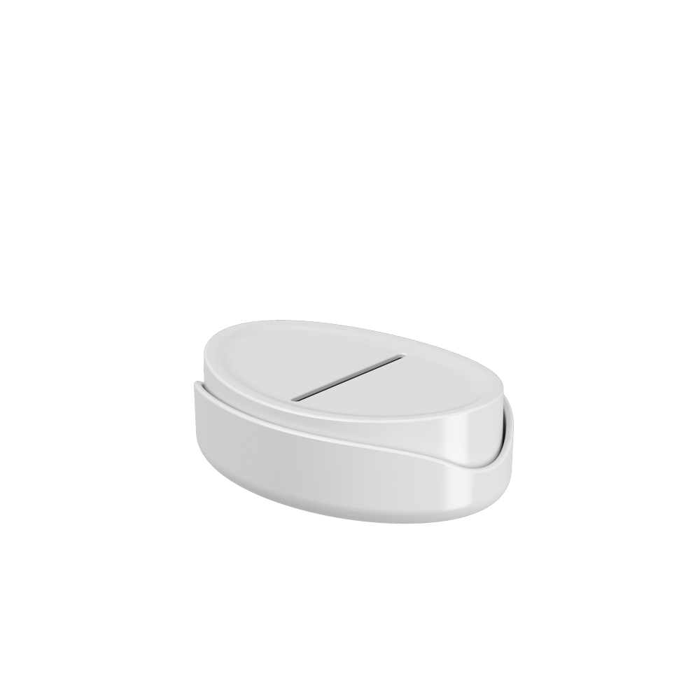 JABONERA DE PLASTICO BULKY BLANCO