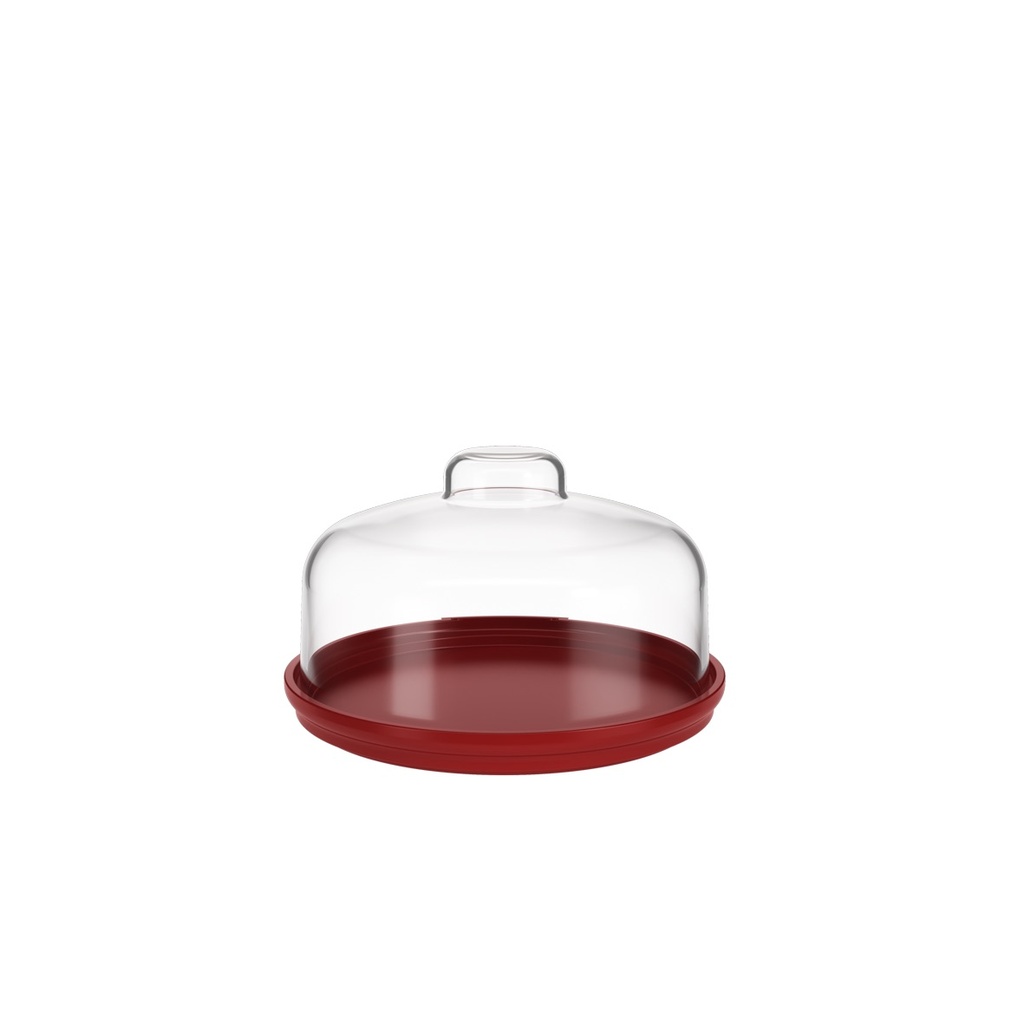 PORTA PASTEL Ø19,00CM DE PLASTICO COZY ROJO BOLD 
