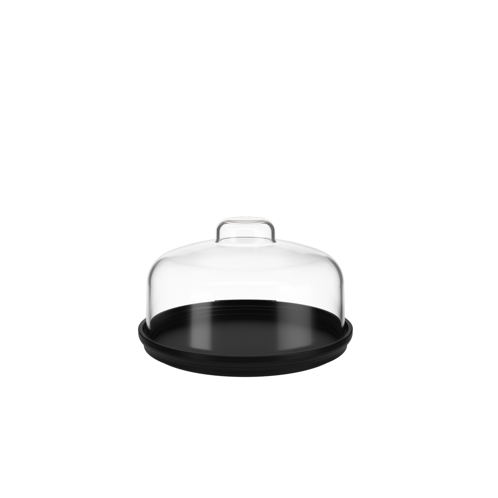 PORTA PASTEL Ø14,50CM DE PLASTICO COZY NEGRO 