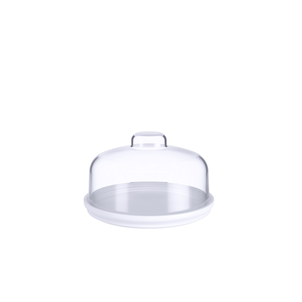 PORTA PASTEL Ø14,50CM DE PLASTICO COZY BLANCO 