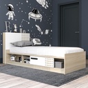 CAMA DOMI CON PUERTA CORREDERA, MADERA SALINAS (NO INCLUYE ESPALDAR)