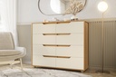 GAVETERO DOBLE 8 GAVETAS ROBLE GRIFE/OFF WHITE (FLEX)