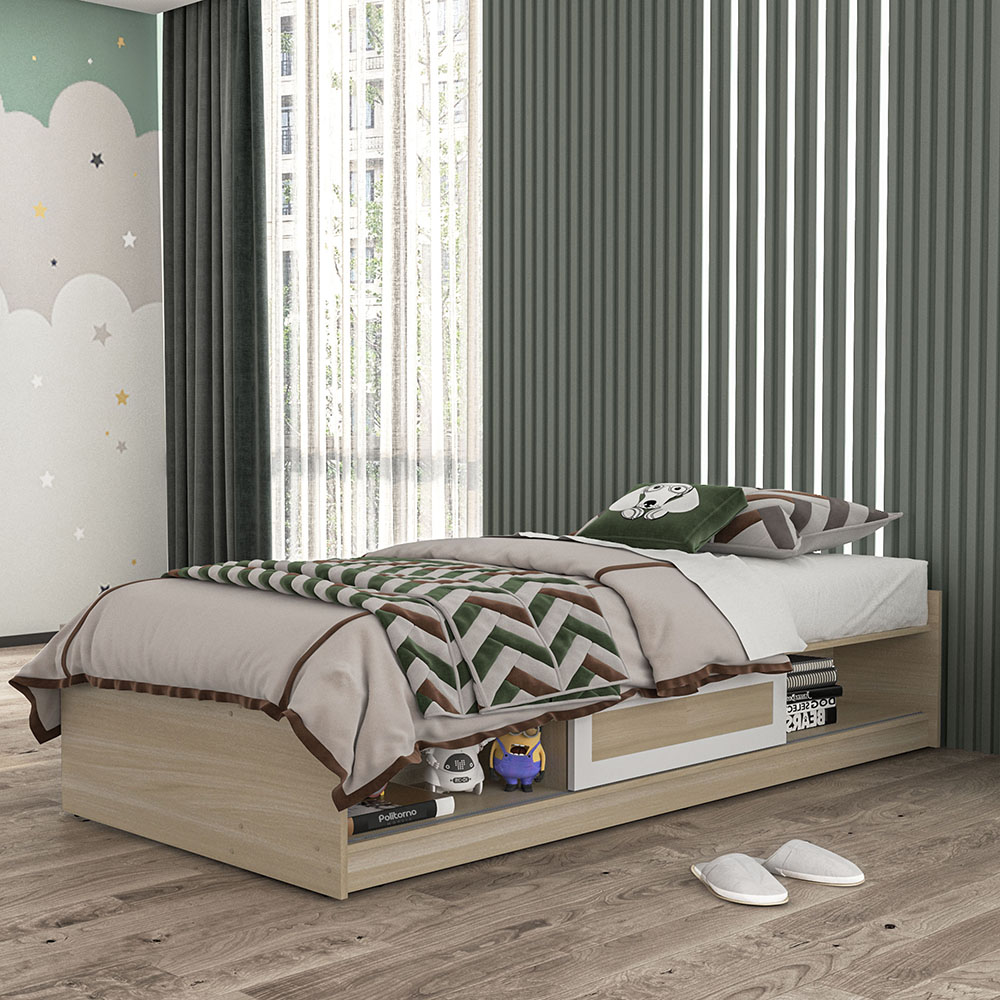 CAMA COMIC PUERTA CORREDIZA MDP LEGNO SALINAS FF/BRANCO INFANTO JUVEN