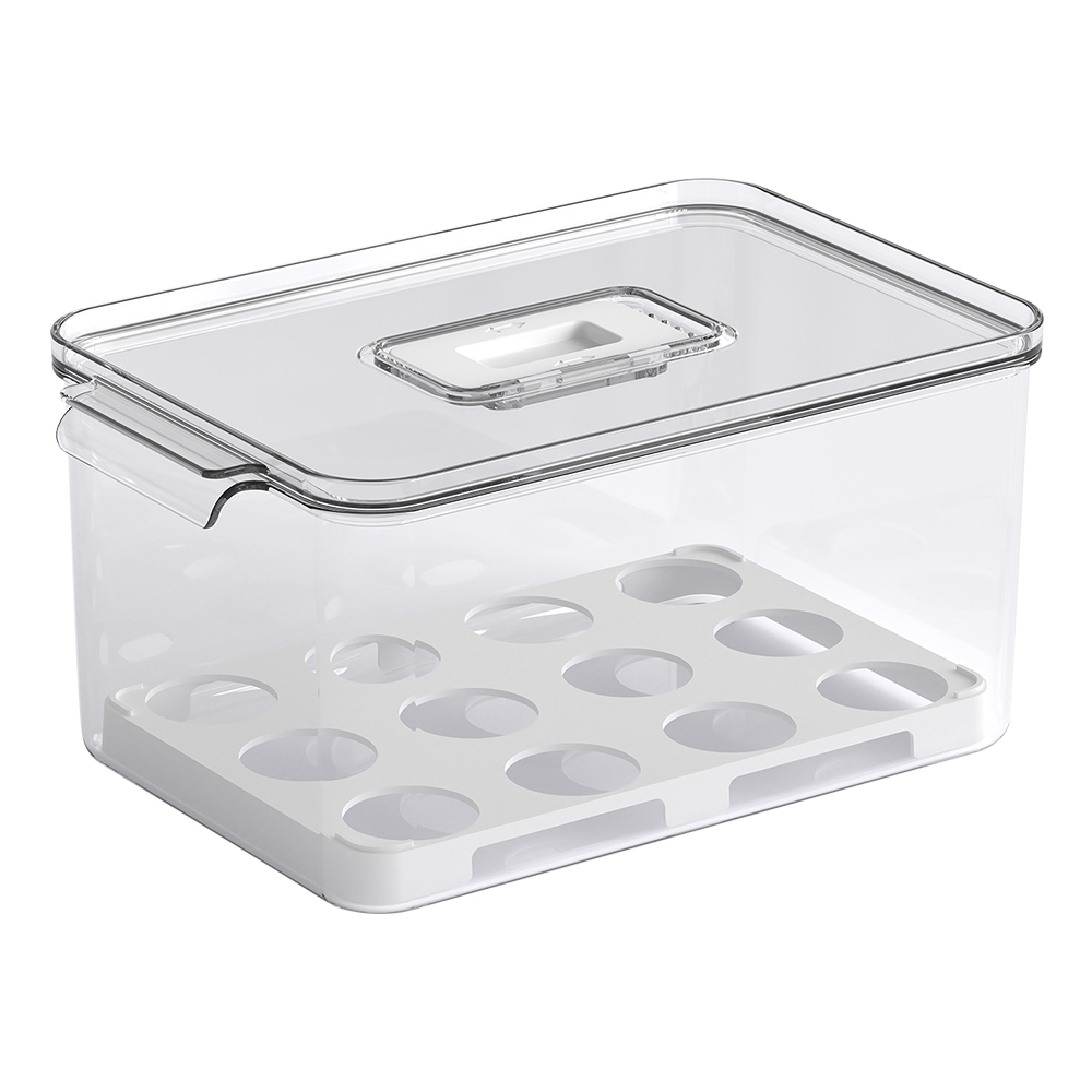 CONTENEDOR ALMACEN  DE HUEVOS DRY CRISTAL
