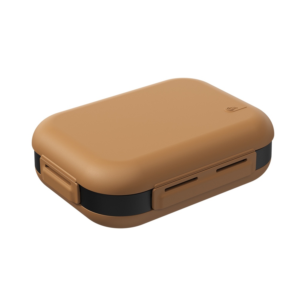 LONCHERA NUTRI DE PLASTICO 20,1 X 15,1 X 6,1 CM MORRON MATE + NEGRO