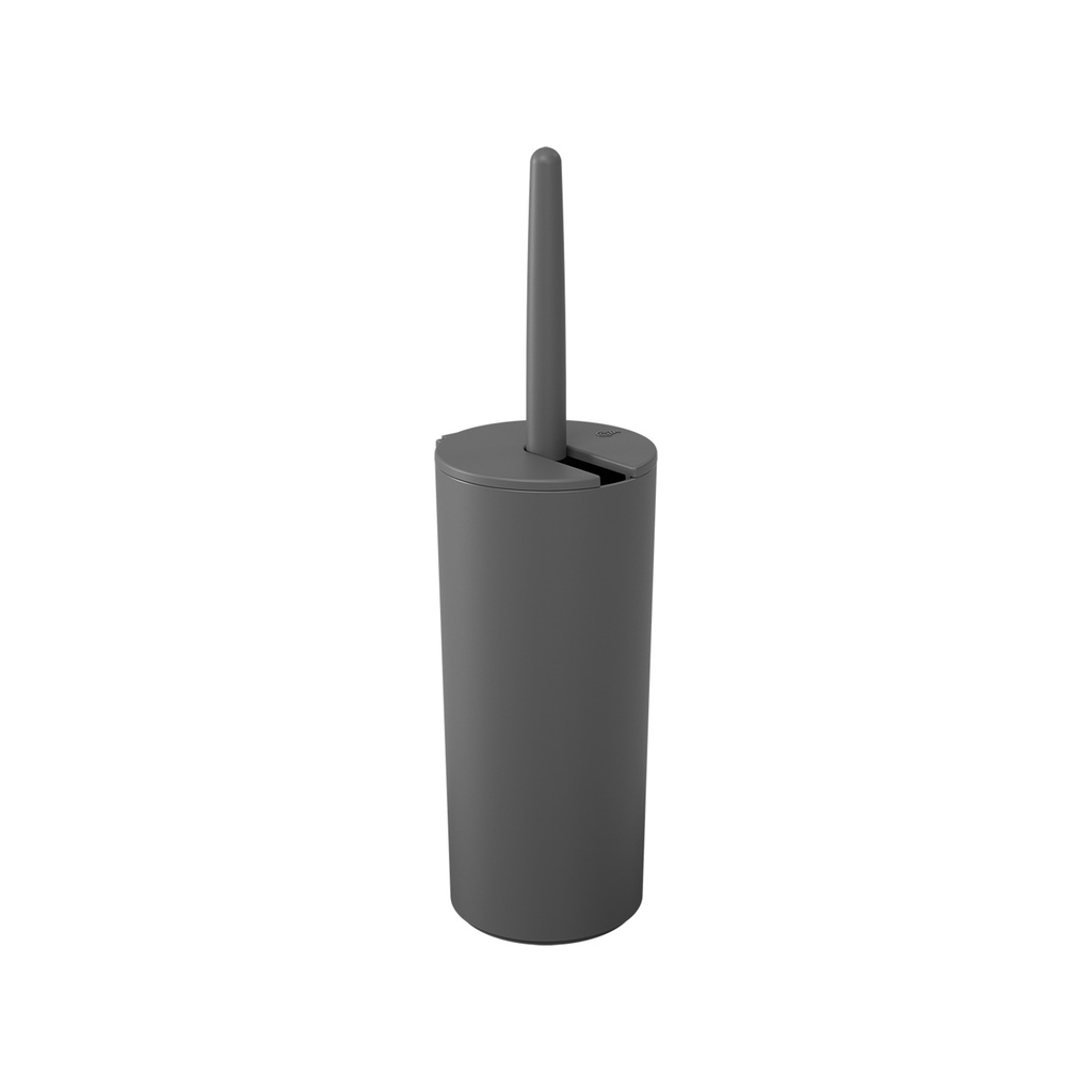 LINEA SERENE- ESCOBILLA BAÑO DE PLASTICO GRIS PLOMO