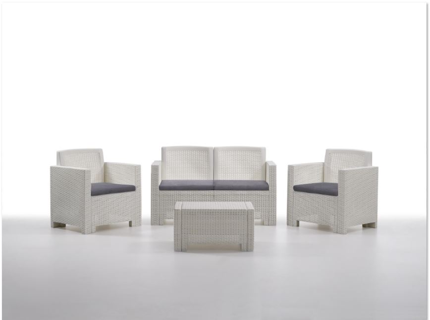 JUEGO MUEBLES ALABAMA BLANCO