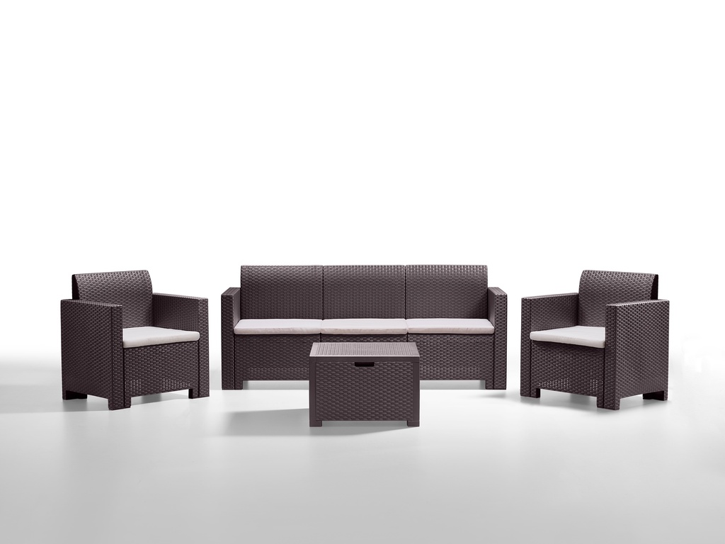 JUEGO MUEBLES NEBRASKA MARRON 3