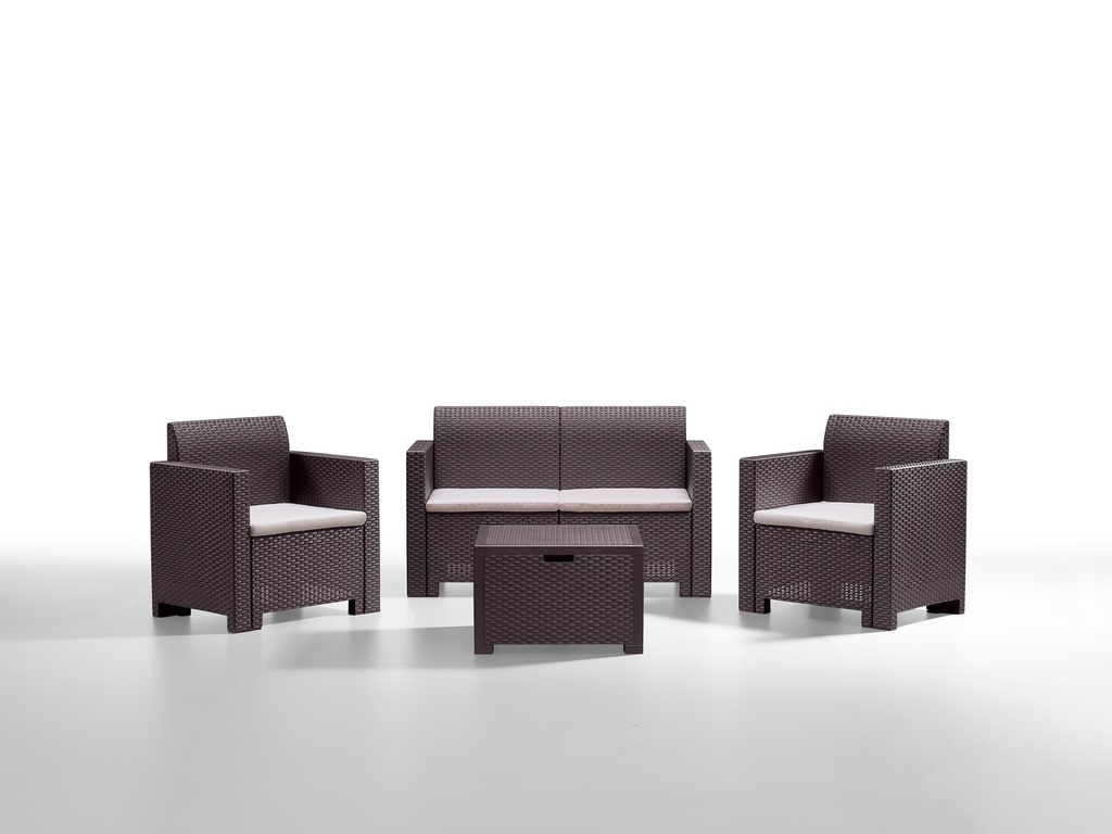 JUEGO MUEBLES NEBRASKA MARRON 2