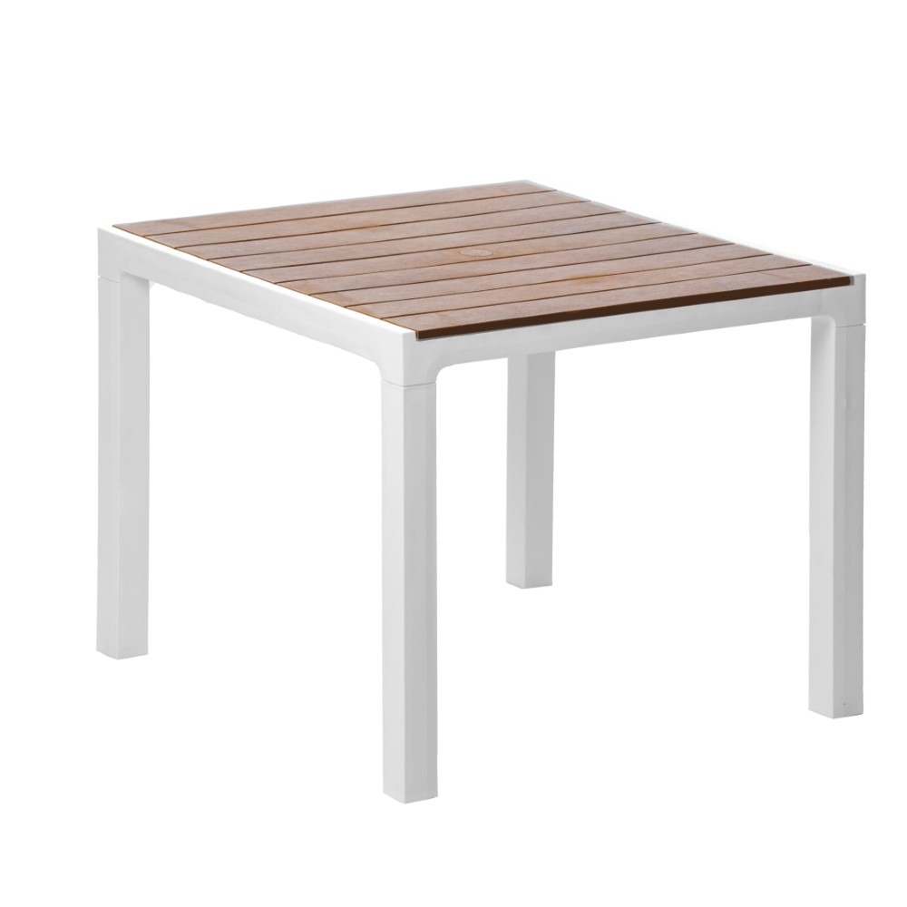 MESA MADEIRA CUADRADA 80X80 CARAMELO