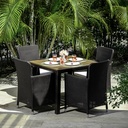 JUEGO COMEDOR CAPRI 4 SILLAS WEN