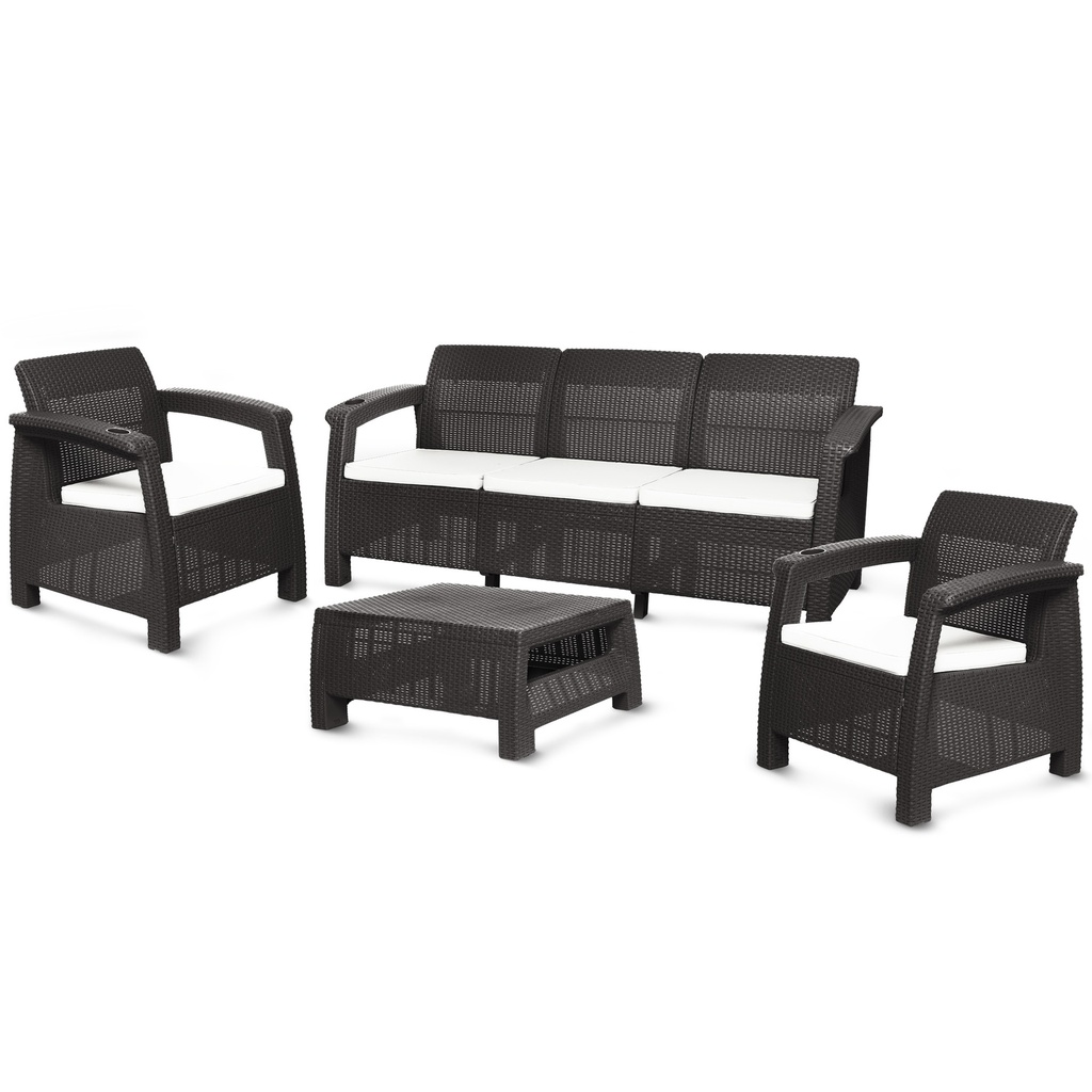 JUEGO MUEBLE FERRARA ELEGANT MARRON 3