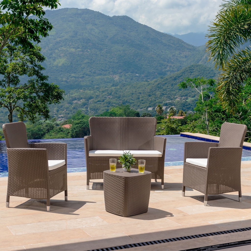 JUEGO MUEBLE CAPRI CONFORT MOCCA 2