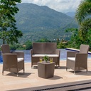 JUEGO MUEBLE CAPRI CONFORT MOCCA 2