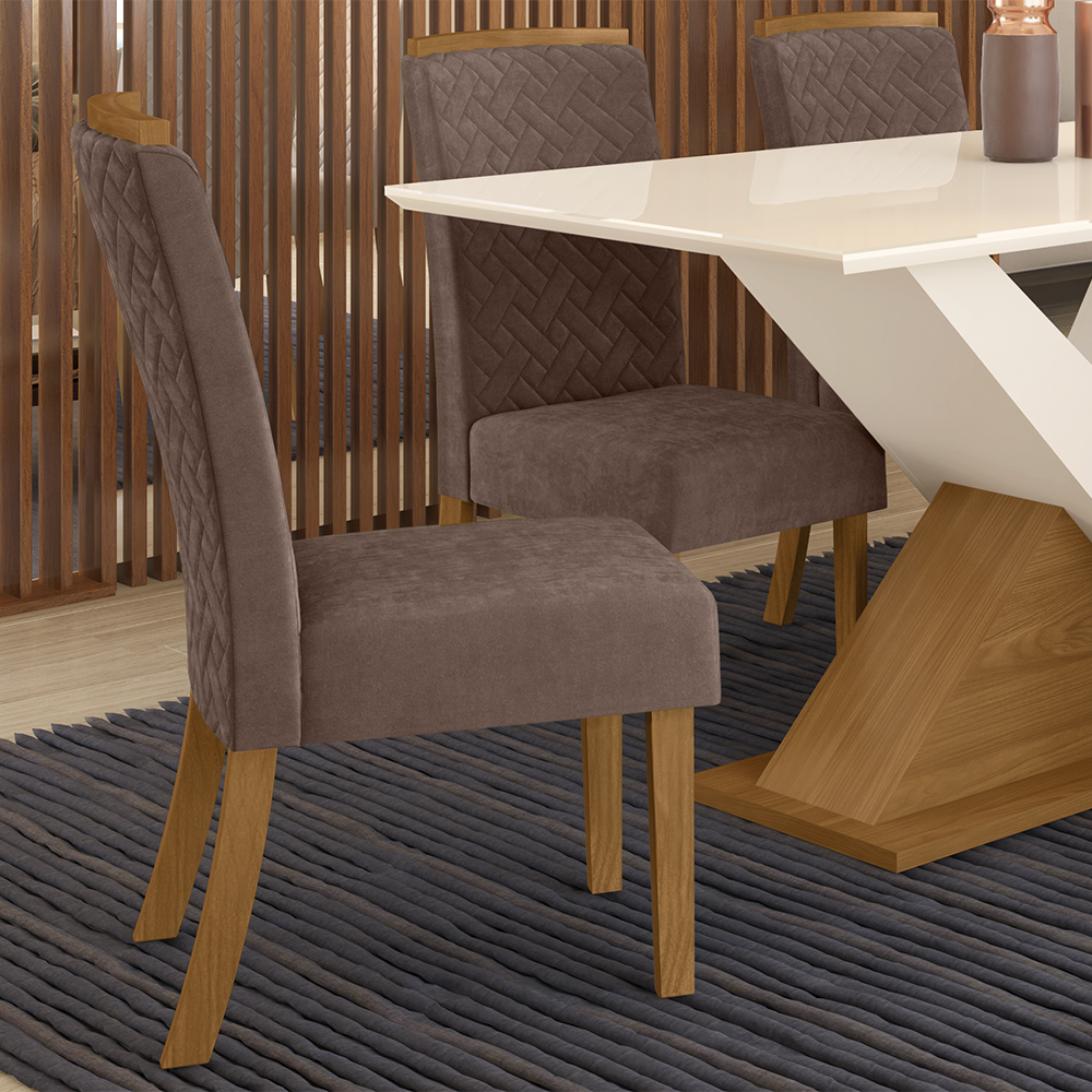 SILLA MALU MARRON ALMENDRA