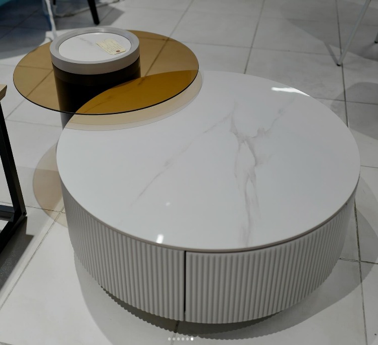 MESA DE CENTRO MOD. 685 GRIS CLARO - NEGRO